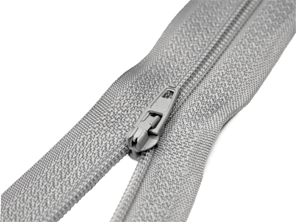 Молния спираль (витая) (цв.SBS) брючная Т3 (3 мм) 1 зам., н/раз., 18 см, автомат, S-133 светло-серый, уп.5000 шт