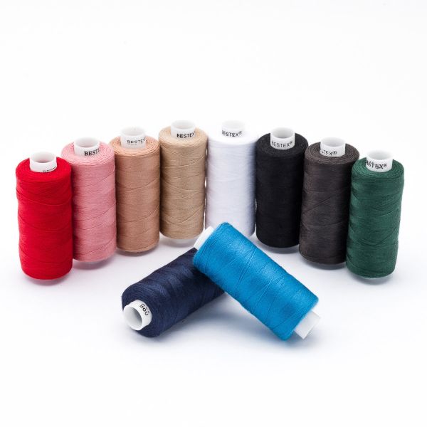 Швейные нитки (набор) 40/2, 10 кат. по 365 метров, Базовый, Bestex