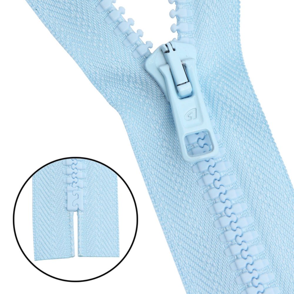 Молния трактор Arta Т6 (6 мм) 1 зам., н/раз., 18 см, цв. 104 голубой, уп.10 шт