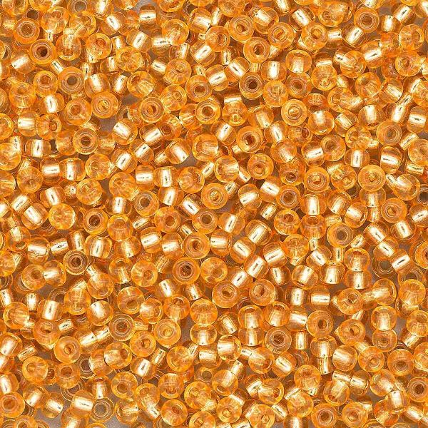 Бисер Preciosa прозрачный, серебряный центр 10/0 (2.3 мм), 100 г (5х20 г), цв. 08289