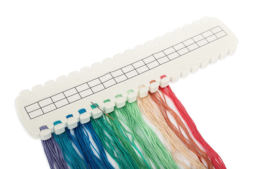 Органайзер для ниток мулине 27 см, ЭВА, на 36 цветов, Gamma ORG-01