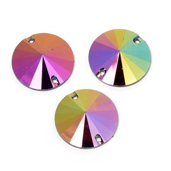 Стразы пришивные акриловые (Resin) Tesoro Crystal цв. 2 18 мм уп. 5 шт