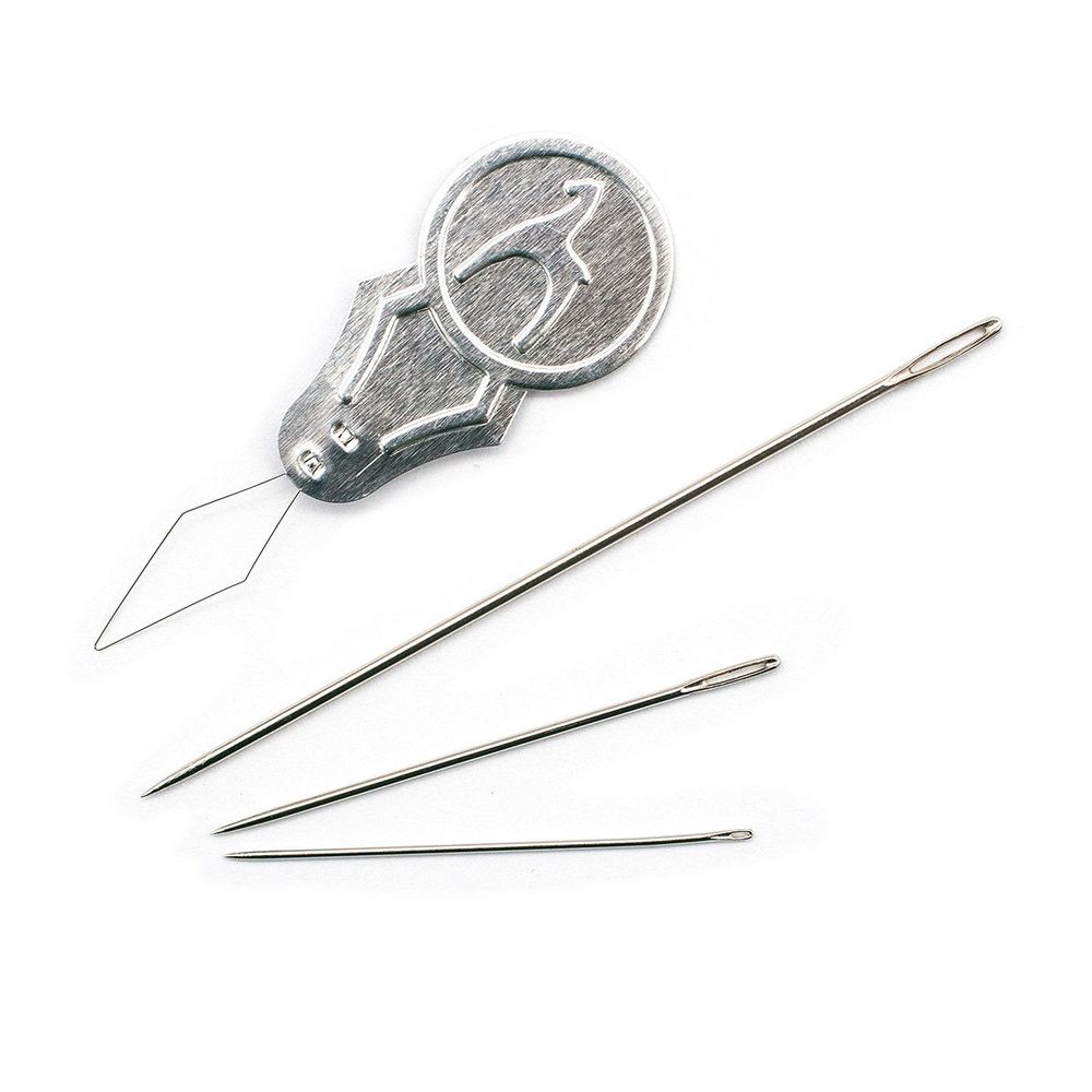 Иглы ручные, со вдевателем, 50 шт, Pony