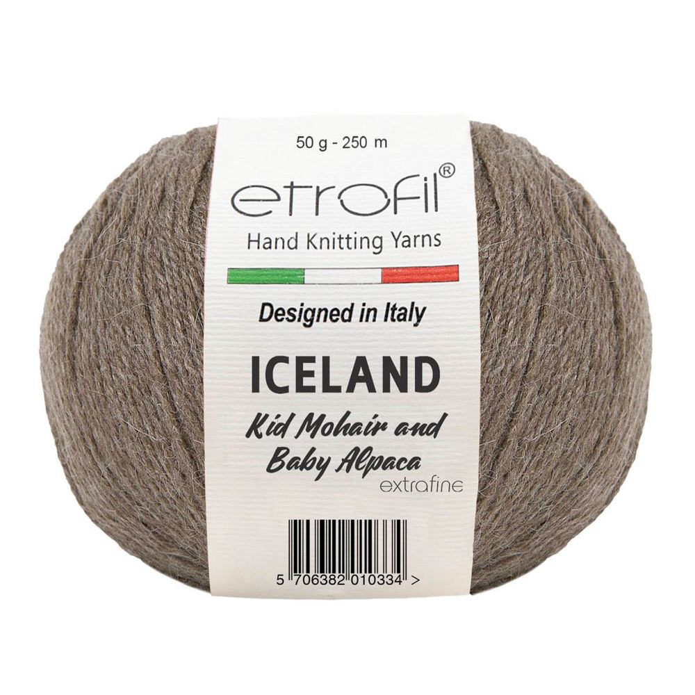 Пряжа Etrofil (Этрофил) Iceland / уп.10 мот. по 50 г, 250м 06095 светло-коричневый