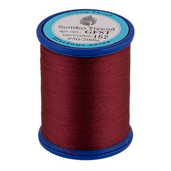 Нитки вышивальные SumikoThread 200 м, (219 ярд), 152 т.бордовый