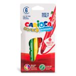 Фломастеры утолщенные Bravo 6 цв, 42767, Carioca 42767