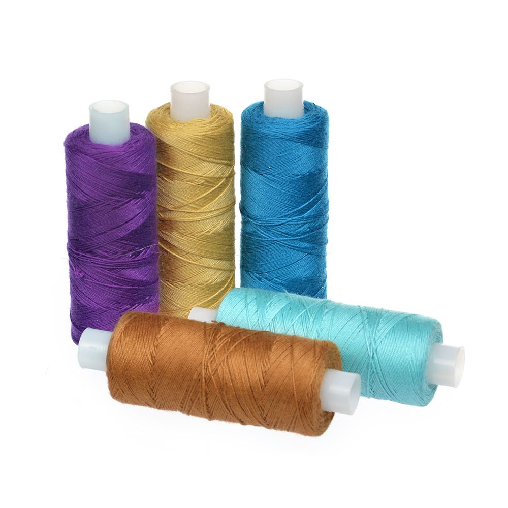 Нитки джинсовые ассорти 5 катушек 250м