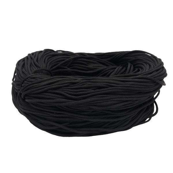 Шнур плетеный ⌀4.0 мм / 200 метров, обувной, черный