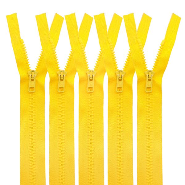 Молния трактор Arta Т6 (6 мм) 1 зам., разъем., 40 см, цв. 162 мимоза, уп.5 шт