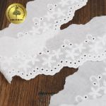 Кружево шитьё хлопок Kruzhevo 50 мм, TBY.0376, 01 белый, 13.71м