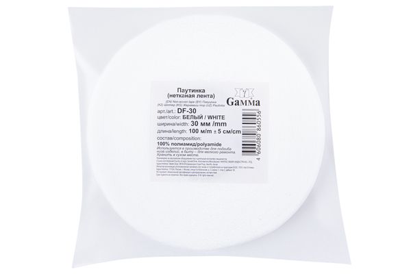 Паутинка клеевая 30 мм / 100 метров, белый, DF-30, Gamma