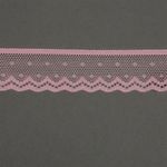 Кружево эластичное (стрейч) 25 мм, 8028, цв.F134 розовый уп.50м, Kruzhevo