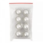 Пуговицы на ножке металлические 36L=23мм, С-MP30 цв.серебро/перламутр, 10 шт