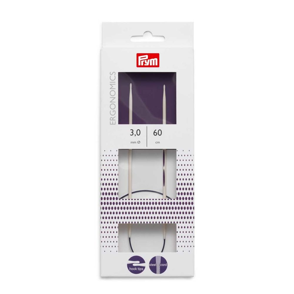 Спицы круговые Prym Ergonomics ⌀3,0 мм, 60 см