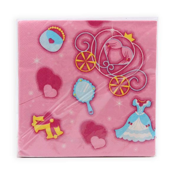 Салфетки 33х33см, 2-х слойные AY, 20 шт/упак (BB-0002 набор принцессы)