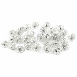 Шапочка для бусин, 12 мм, 30 шт в упак, серебро