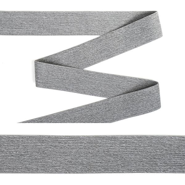 Резинка для мужских трусов и боксеров 35.0 мм / 25 метров, тканая, меланж, 53980DG серый