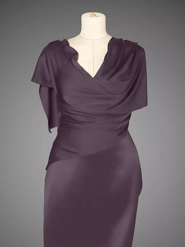 Шелк Армани 90 г/м², 150 см / 2 метра TBYArm-138 цв.138 лиловый-капучино