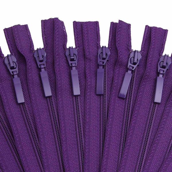 Молния спираль (витая) Arta Т5 (5 мм) 1 зам., н/раз., 18 см, цв. 865 яр.фиолетовый, уп.10 шт