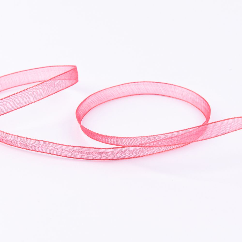 Лента капроновая (органза) _6.0 мм / 45.7 метров, 119 коралловый, Blitz OR-6