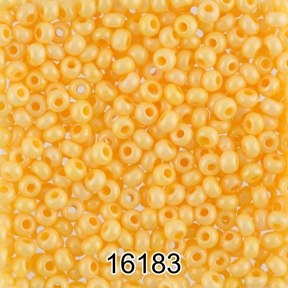 Бисер Preciosa круглый 10/0, 2.3 мм, 500 г, 16183 (Ф008) желтый