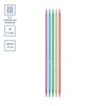 Спицы чулочные металл ⌀3.5 мм, 15 см, цветные, Gamma CKN5