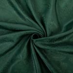 Ткань подкладочная (таффета) с рисунком 96 г/м², 100х145 см, 140 зеленый (растительный орнамент), Gamma JTR
