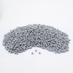 Бусины пластик 5х6 мм, цилиндр, 500 г, 023 серый, Astra&Craft (7739890/7739298) 2141