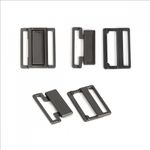 Пряжка-застежка для купальников металл 25.0 мм, 123SW цв.черный никель уп.10 шт