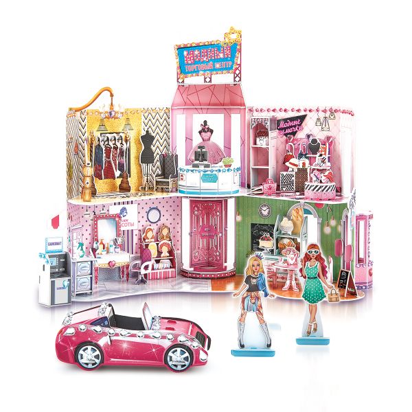 Пазл 3D, серия Кукольные домики, Модный торговый центр, Rezark DLH-008