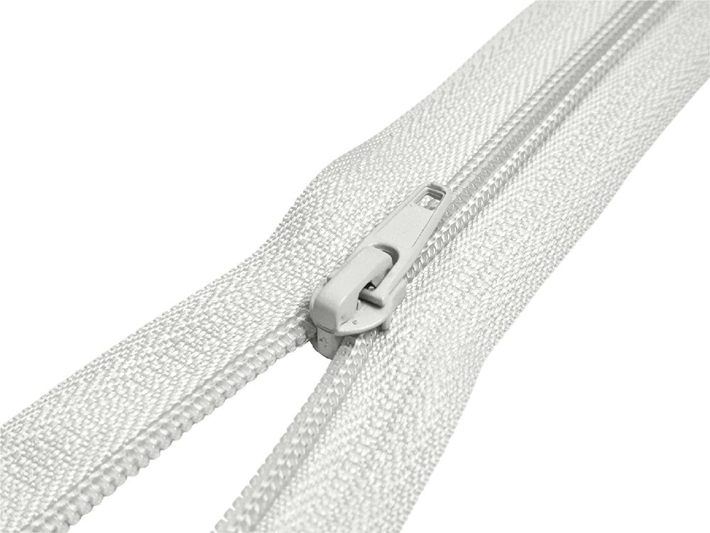 Молния спираль (витая) (цв.SBS) брючная Т4 (4 мм) 1 зам., н/раз., 20 см, автомат, S-316 св.серый, 100 шт