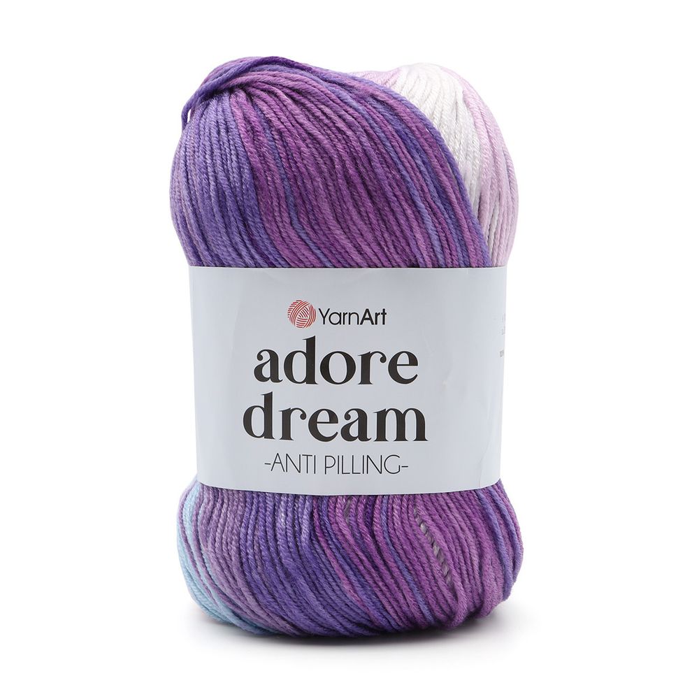 Пряжа YarnArt (ЯрнАрт) Adore Dream / уп.5 мот. по 100 г, 280 м, 1056 секционный /TOS/