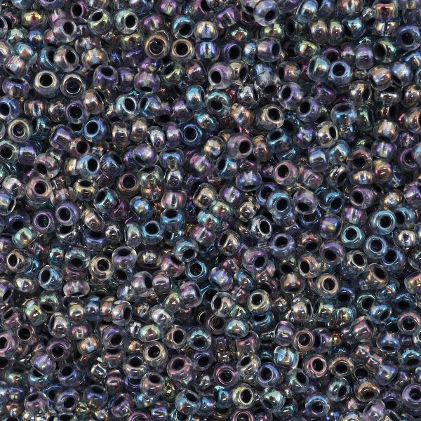 Бисер Preciosa прозрачный с цв. центром, круг.отв., 100 г (5х20 г), (58549)331-19001/10/0