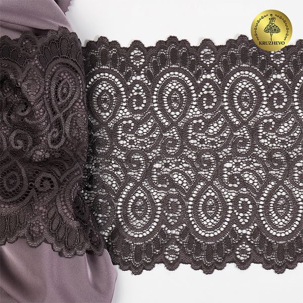 Кружево бельевое эластичное 180 мм / 3 метра, TBY.L1351, цв.3094 тауп