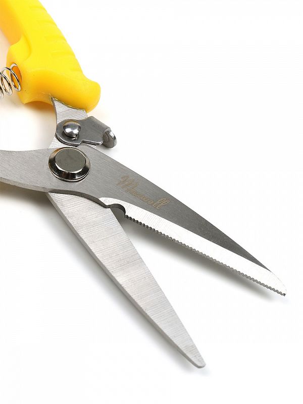 Секатор прямое лезвие 80/210.1 ручки желтый пластик, Maxwell Garden