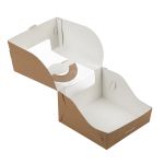 Коробка для мини-торта 14х14х8 см, крафт, S-Chief CBC-014
