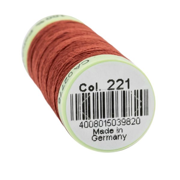 Нитки отделочные Gutermann Top Stitch, 30м, 221 красно-терракотовый, 5 катушек