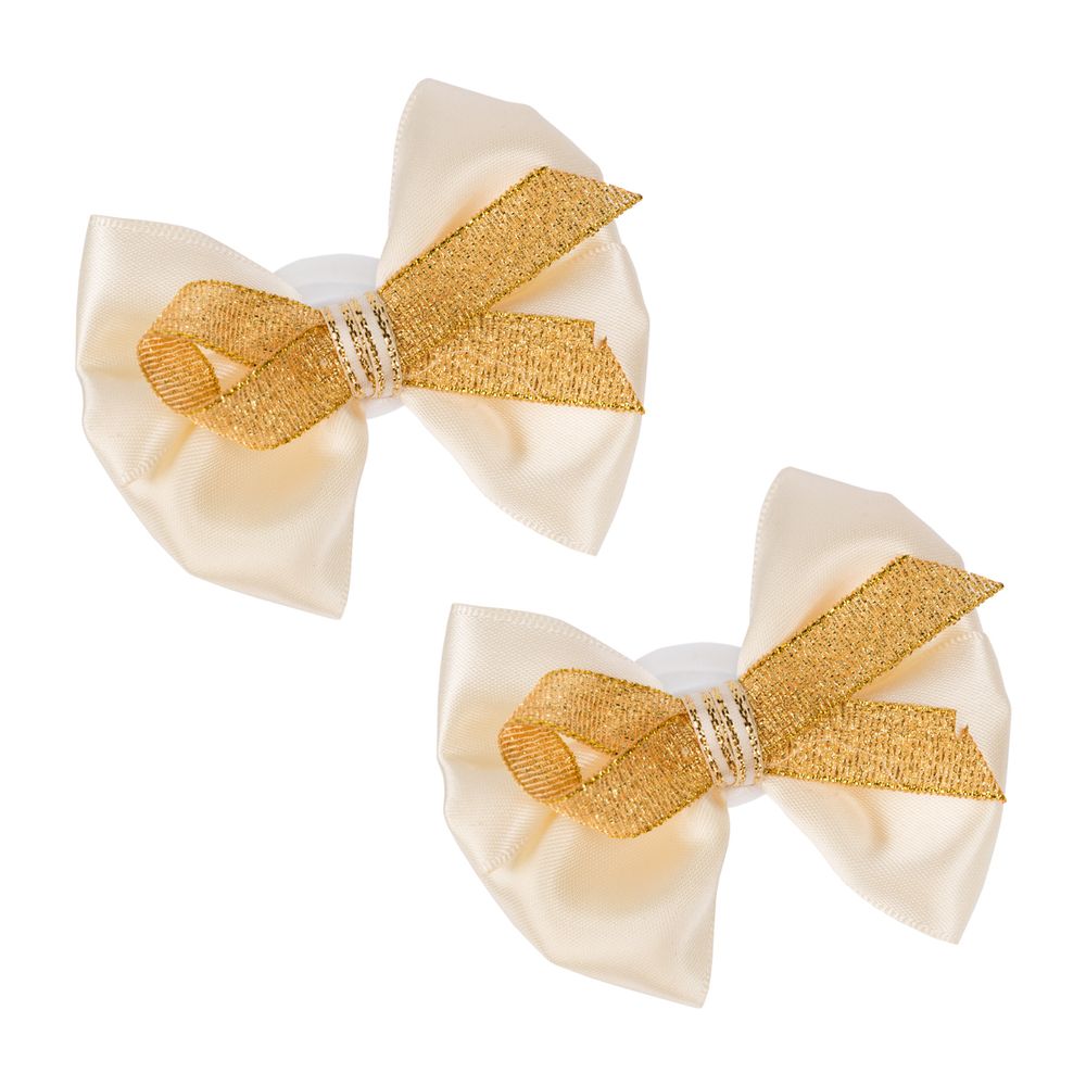 Набор резинок для волос, 10 шт, №01 св.бежевый, золотистый, Cherry Mary DR07059