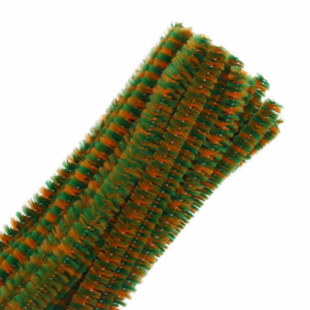 Проволока синельная двухцветная 6 мм / 300мм, 30 шт, Astra&Craft (B-057 желтый/зеленый)