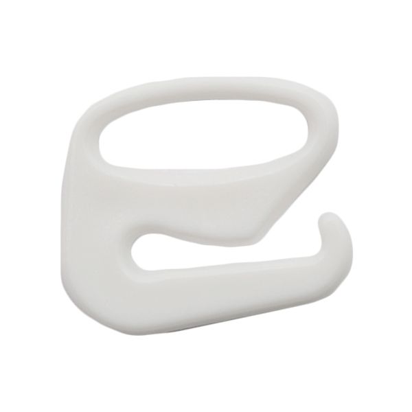 Крючки для бюстгальтера пластик 10.0 мм, 100 шт, белый, S090735