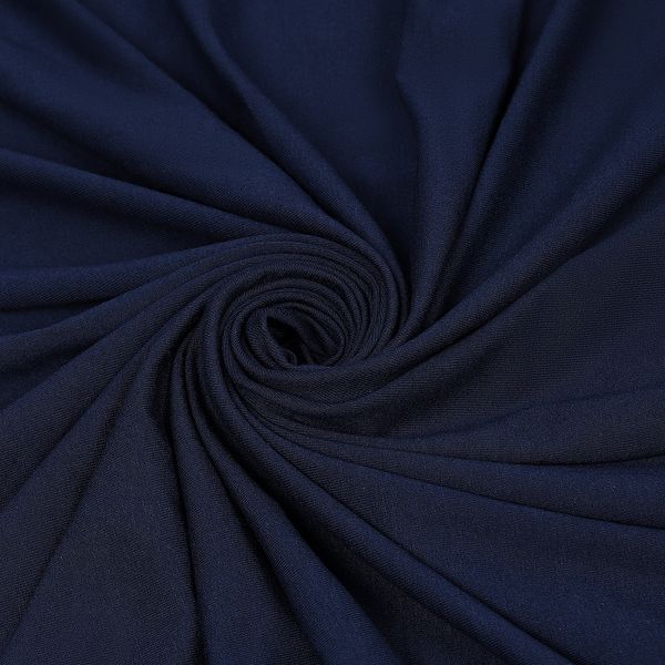Вискоза трикотажная 240 г/м², 180 см / 1 метр, TBY.023709, темно-синий