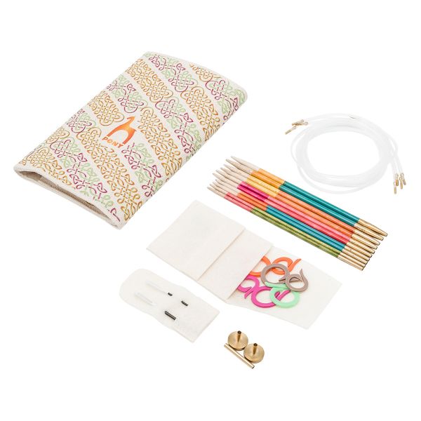 Набор съёмных спиц для вязания BELLE FLAIR с вязальными принадлежностями, 21 предмет, Pony, 69952