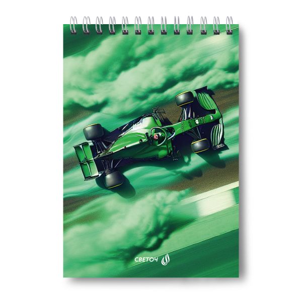 Блокнот на гребне A5 60 л., 4 шт, клетка, Нас не догонят 01255, Светоч Б130