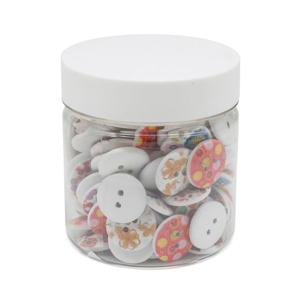 Украшения декоративные пуговицы деревянные Ассорти №5,18 мм, 100 шт