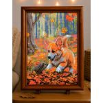 Набор для вышивания нитками Риолис, Встреча в лесу 21х30см