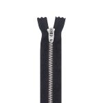 Молния металл джинсовая Т5 (5 мм) 1 зам., н/раз., 14 см, черный, 39083/14-Н, 10 шт