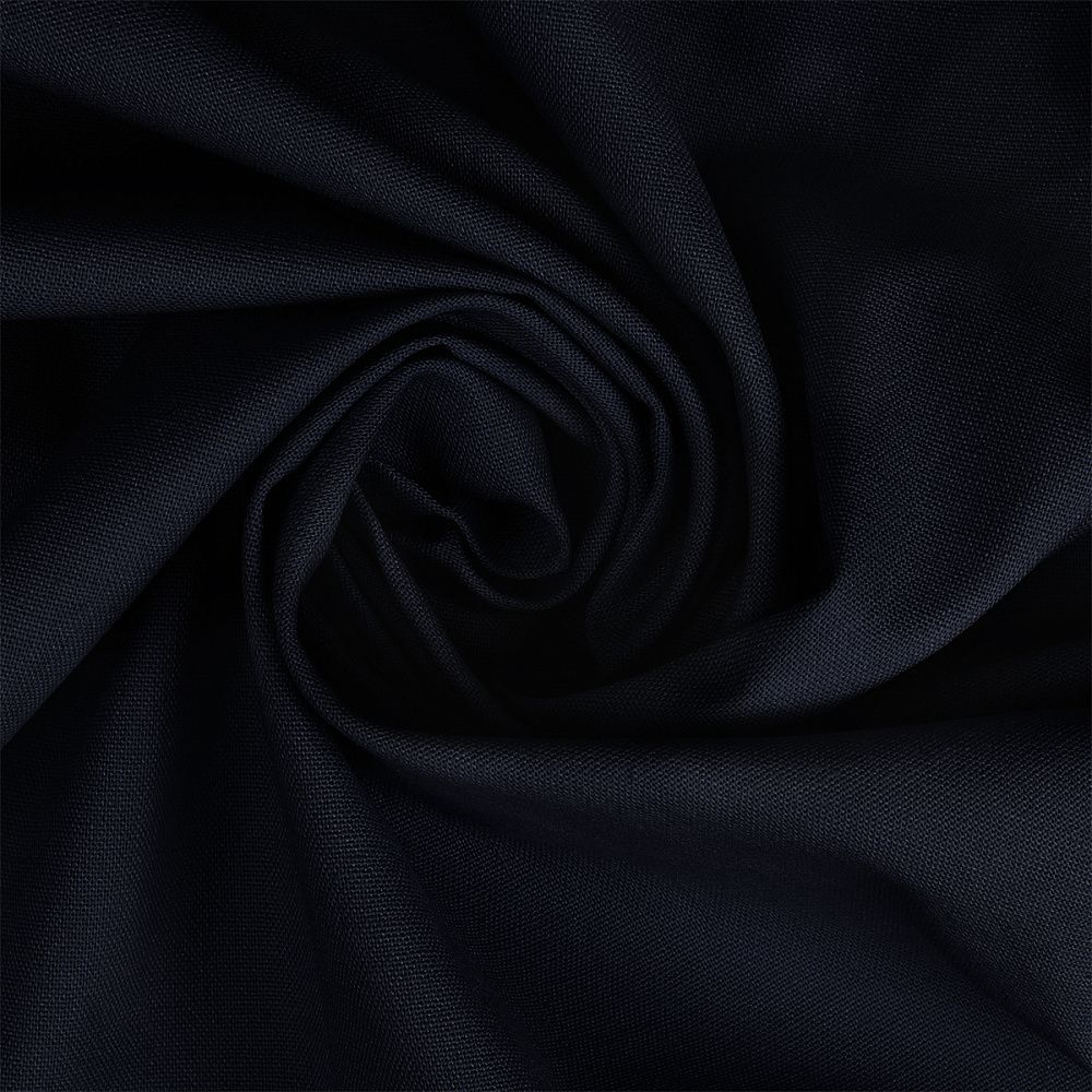 Льняная ткань 200 г/м², 140 см / 20 метров, TBY.Li.1009.56, цв.56 т.синий