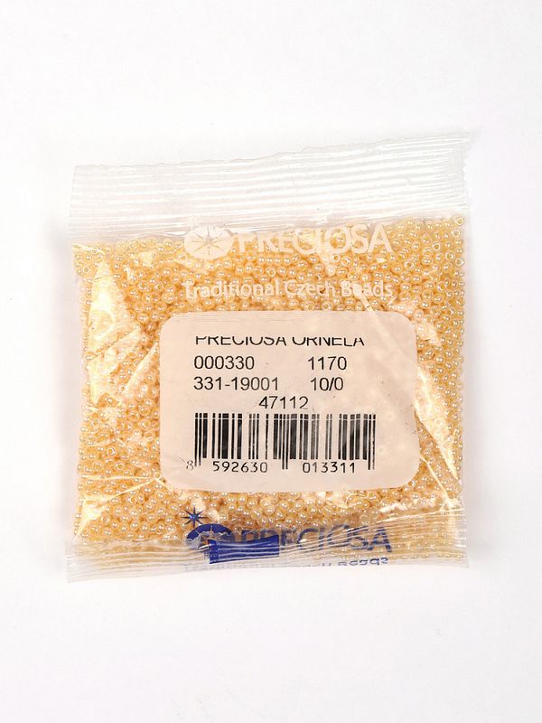 Бисер Preciosa 10/0 (2.3 мм), 50 г, арт. Shell цв. 47112/331-19001