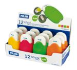 Ластик с защитной крышкой School 1012 Fluo 12 шт, CMMS1012, Milan