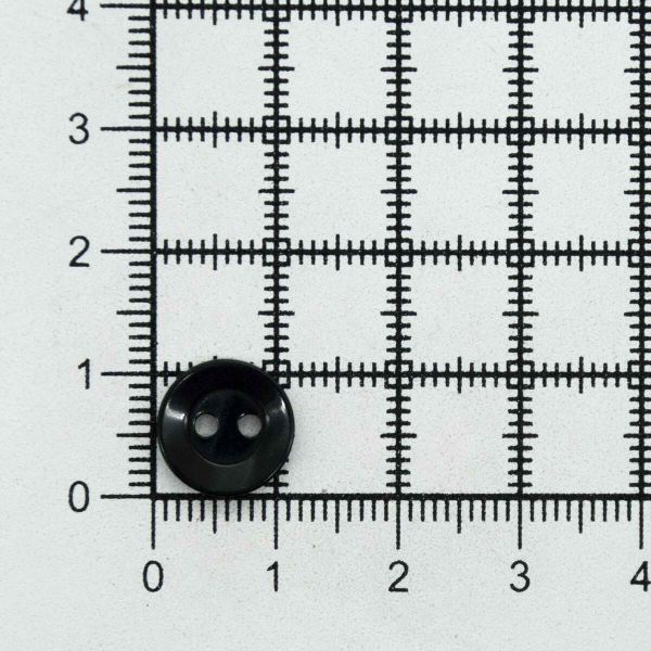 Пуговицы 2 прокола 18L, 11 мм, (black (черный)), CB-M-10, 144 шт